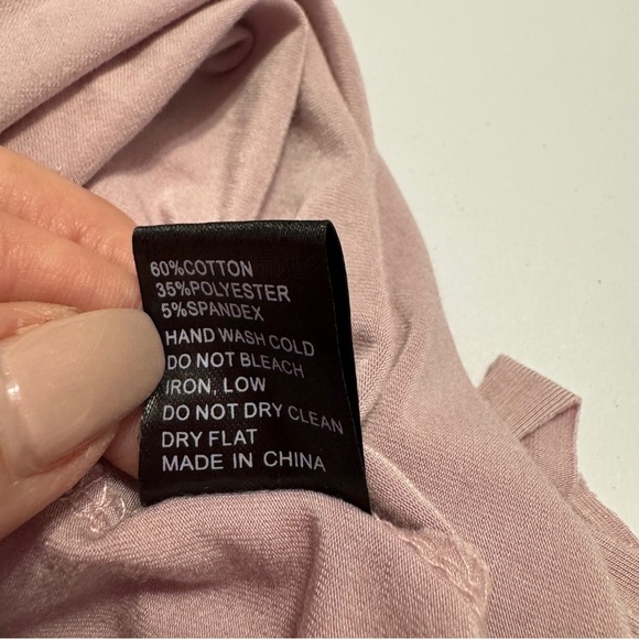 POL Mauve Fringe Tank Top Asymmetrical Hem Boho Festival Shirt Size Small NWT - Picture 6 of 6